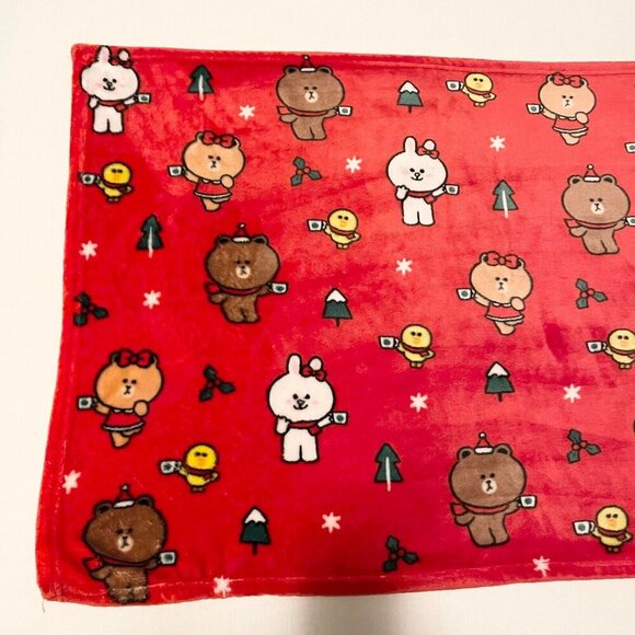 Starbucks Line Friends Brown Limited Edition Holiday Blanket 40 x 26 Inch - Picture 2 of 16